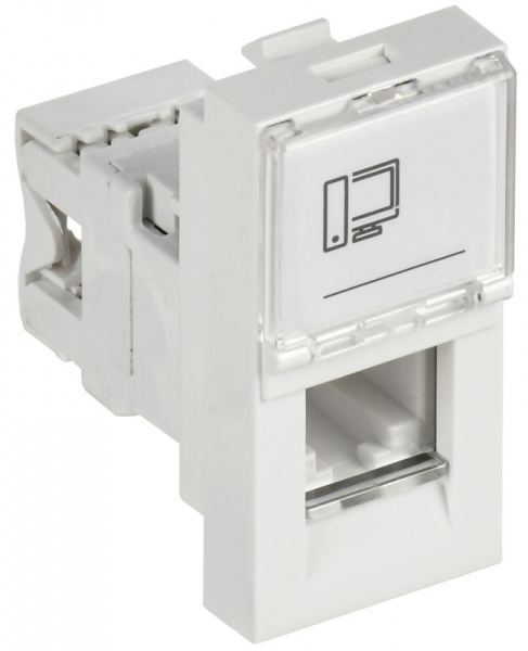 Розетка компьютерная 1мод. PRIMER RJ45 кат.6 РКИ-10-00-П-6 бел. IEK PR-KK40D-RI-0-1-C06U-K01 ТехноИмпульс