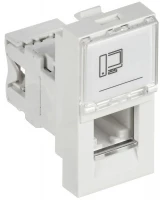Розетка компьютерная 1мод. PRIMER RJ45 кат.6 РКИ-10-00-П-6 бел. IEK PR-KK40D-RI-0-1-C06U-K01 ТехноИмпульс