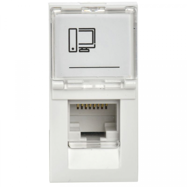 Розетка компьютерная 1мод. PRIMER RJ45 кат.6 РКИ-10-00-П-6 бел. IEK PR-KK40D-RI-0-1-C06U-K01 ТехноИмпульс