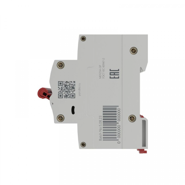 Выключатель автоматический модульный max типа MD125H 10кА 3п C 63А YON MD125H-3PC63 ТехноИмпульс
