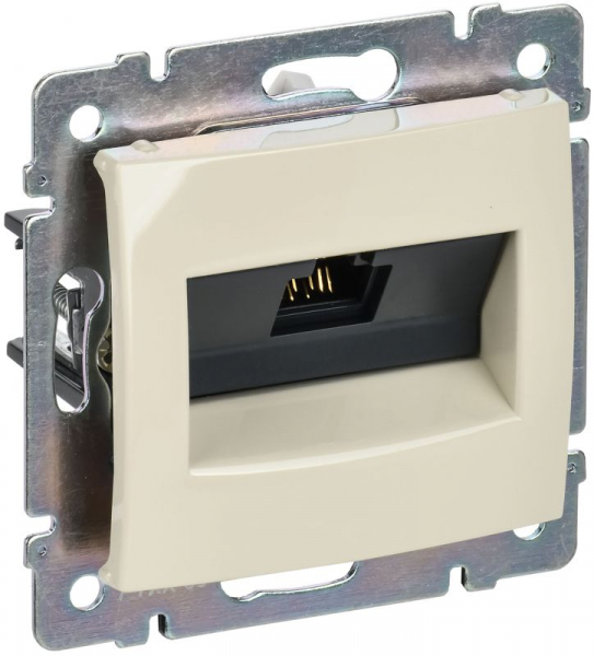 Розетка компьютерная 1-м СП Valena RJ45 UTP механизм сл. кость (DIY-упак.) IEK 695624 ТехноИмпульс