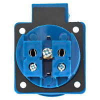 Розетка панельная 112 скрытая 2P+PЕ 16А 220В IP44 с защ. крышкой EKF ps-112-16-220 ТехноИмпульс