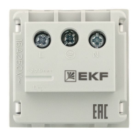 Розетка 1-м 2мод. C-Line РКС-20-30-П 45х45 с заземл. бел. EKF E2MR16-028-10 ТехноИмпульс