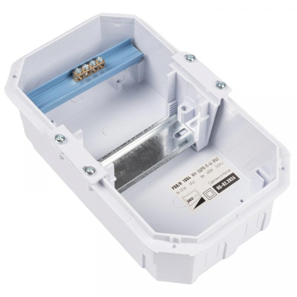 Бокс модульный встраив. PDB/R 1004 WH (ЩРВ-П- 4) IP41 пластик. Pro JazzWay 5071728 ТехноИмпульс