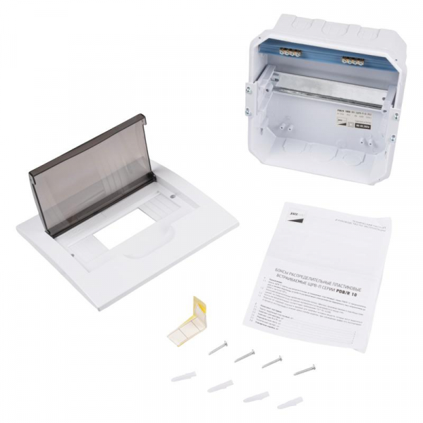 Бокс модульный встраив. PDB/R 1008 WH (ЩРВ-П- 8) IP41 пластик. Pro JazzWay 5071742 ТехноИмпульс