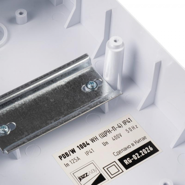 Бокс модульный накладной PDB/W 1004 WH (ЩРН-П- 4) IP41 пластик. Pro JazzWay 5071643 ТехноИмпульс