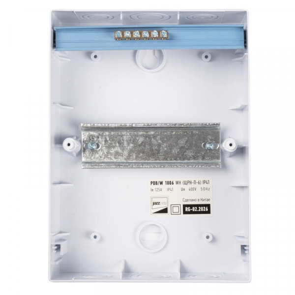 Бокс модульный накладной PDB/W 1006 WH (ЩРН-П- 6) IP41 пластик. Pro JazzWay 5071650 ТехноИмпульс