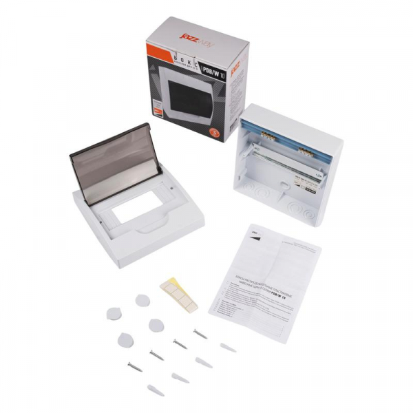 Бокс модульный накладной PDB/W 1008 WH (ЩРН-П- 8) IP41 пластик. Pro JazzWay 5071667 ТехноИмпульс