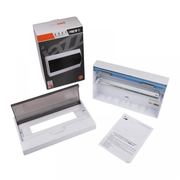 Бокс модульный накладной PDB/W 1015 WH (ЩРН-П-15) IP41 пластик. Pro JazzWay 5071711 ТехноИмпульс