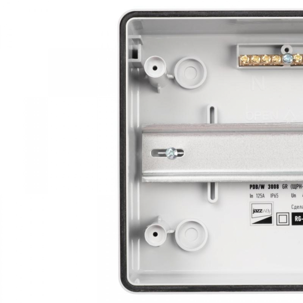 Бокс модульный накладной PDB/W 3008 GR (ЩРН-ПГ- 8) IP65 пластик. Pro JazzWay 5071988 ТехноИмпульс