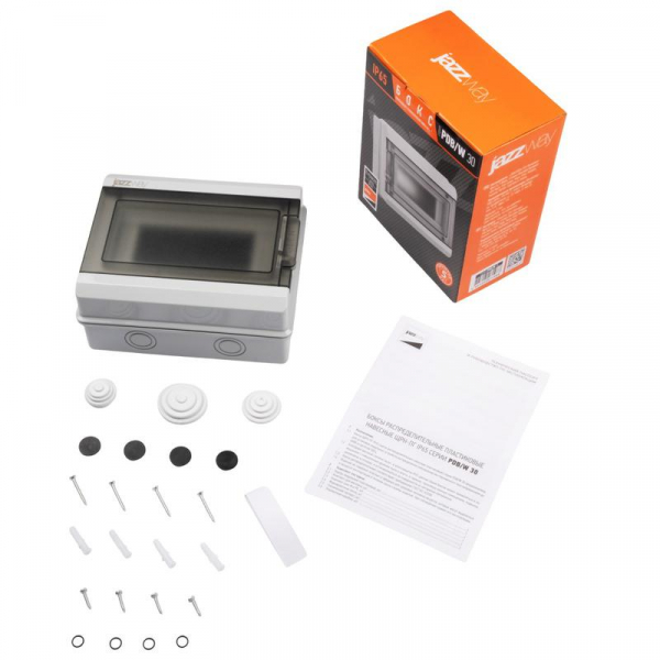 Бокс модульный накладной PDB/W 3008 GR (ЩРН-ПГ- 8) IP65 пластик. Pro JazzWay 5071988 ТехноИмпульс