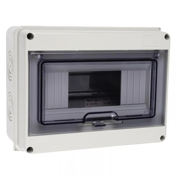 Бокс модульный накладной PDB/W 4008 GR (ЩРН-ПГ- 8) IP65 пластик. Pro JazzWay 5072060 ТехноИмпульс