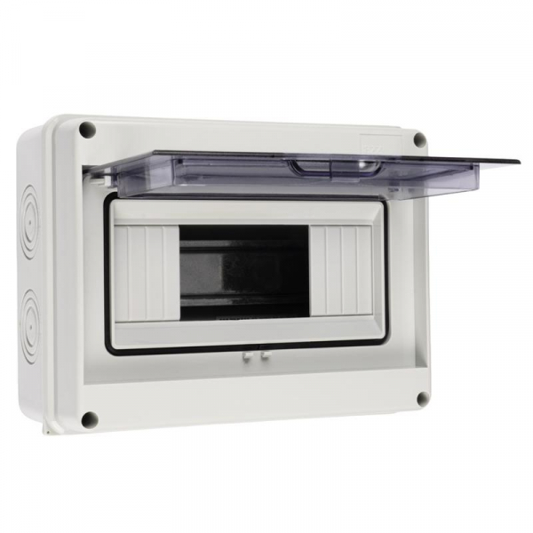 Бокс модульный накладной PDB/W 4008 GR (ЩРН-ПГ- 8) IP65 пластик. Pro JazzWay 5072060 ТехноИмпульс