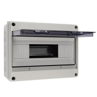 Бокс модульный накладной PDB/W 4012 GR (ЩРН-ПГ-12) IP65 пластик. Pro JazzWay 5072084 ТехноИмпульс