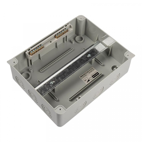 Бокс модульный накладной PDB/W 4012 GR (ЩРН-ПГ-12) IP65 пластик. Pro JazzWay 5072084 ТехноИмпульс