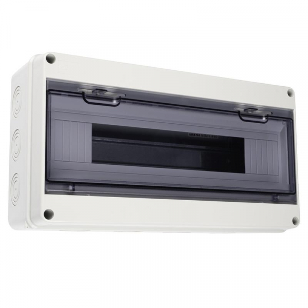 Бокс модульный накладной PDB/W 4018 GR (ЩРН-ПГ-18) IP65 пластик. Pro JazzWay 5072121 ТехноИмпульс