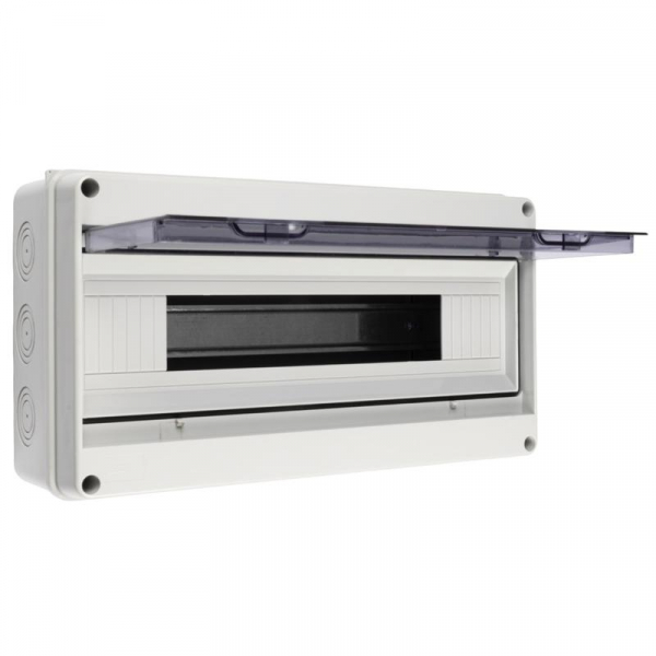 Бокс модульный накладной PDB/W 4018 GR (ЩРН-ПГ-18) IP65 пластик. Pro JazzWay 5072121 ТехноИмпульс