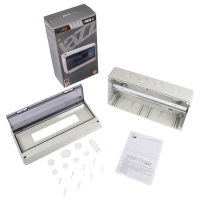 Бокс модульный накладной PDB/W 4018 GR (ЩРН-ПГ-18) IP65 пластик. Pro JazzWay 5072121 ТехноИмпульс