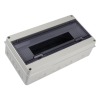 Бокс модульный накладной PDB/W 4018 GR (ЩРН-ПГ-18) IP65 пластик. Pro JazzWay 5072121 ТехноИмпульс