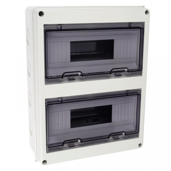 Бокс модульный накладной PDB/W 4024 GR (ЩРН-ПГ-24) IP65 пластик. Pro JazzWay 5072145 ТехноИмпульс