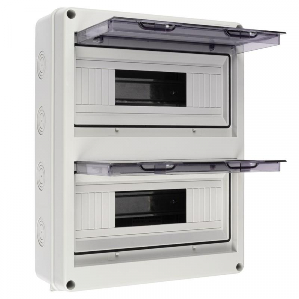 Бокс модульный накладной PDB/W 4024 GR (ЩРН-ПГ-24) IP65 пластик. Pro JazzWay 5072145 ТехноИмпульс
