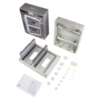 Бокс модульный накладной PDB/W 4024 GR (ЩРН-ПГ-24) IP65 пластик. Pro JazzWay 5072145 ТехноИмпульс