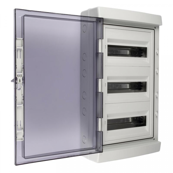 Бокс модульный накладной PDB/W 4036 GR (ЩРН-ПГ-36) IP65 пластик. Pro JazzWay 5072169 ТехноИмпульс