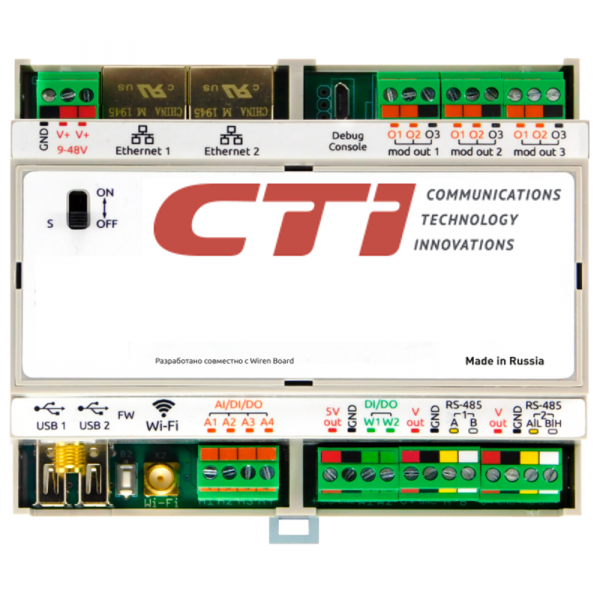 Контроллер Wiren Board 7 аппаратная база для CTI Модульный контролер ТехноИмпульс