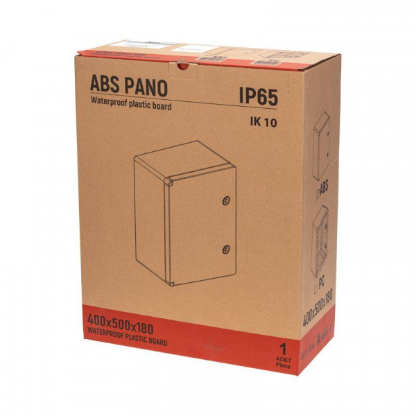 Корпус ЩМПп 500х400х180 УХЛ1 IP65 с монтажн. панелью ABS пластик. Rexant 11-0404 ТехноИмпульс