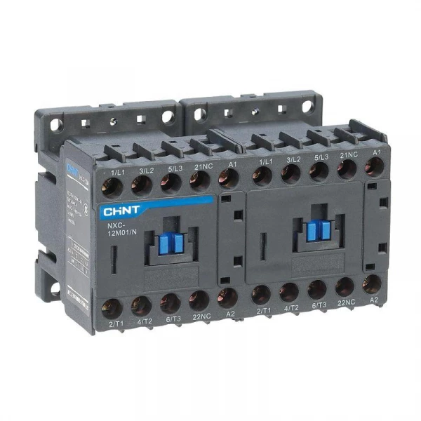 Контактор NXC-09M01/N реверс. 09А 220АС 1НЗ 50/60Гц CHINT 836636 ТехноИмпульс