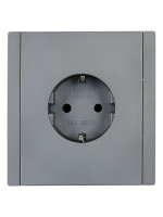Розетка СП FORTE&PIANO FP516 16А с заземл. без защ. шторок винт. крепл. сталь IEK FP-R11-16-K46 ТехноИмпульс