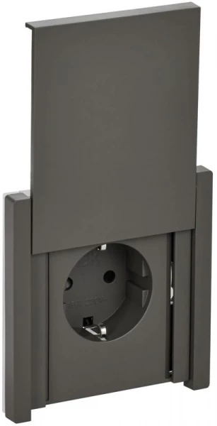 Розетка СП FORTE&PIANO16А IP44 FP319 с заземл. защ. шторки с крышкой безвинт. крепл. сер. IEK FP-R16-16-1-44-K03 ТехноИмпульс
