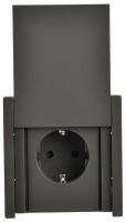 Розетка СП FORTE&PIANO16А IP44 FP319 с заземл. защ. шторки с крышкой безвинт. крепл. сер. IEK FP-R16-16-1-44-K03 ТехноИмпульс