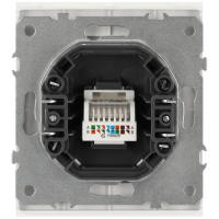 Розетка информационная 1-м СП Arktik RJ45 16А IP20 250В бел. матов. Эра Б0070481 ТехноИмпульс