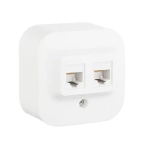 Розетка компьютерная 2-м ОП Quteo RJ45 кат.5E UTP бел. Leg 782228 ТехноИмпульс