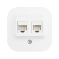 Розетка компьютерная 2-м ОП Quteo RJ45 кат.5E UTP бел. Leg 782228 ТехноИмпульс