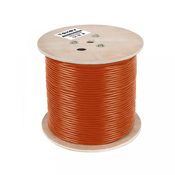 Кабель витая пара F/UTP 4х2х23AWG(0.57мм) кат.6 ZH нг(А)-HF (LSZH) indoor 305м (м) PRO TOKOV ELECTRIC TKP-C06-F42-6-RU-LSZH ТехноИмпульс