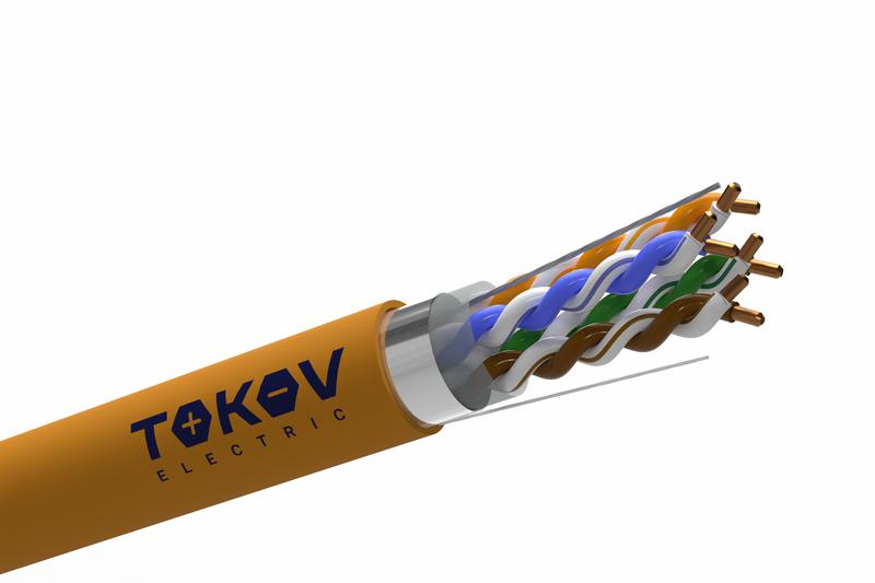 Кабель витая пара F/UTP 4х2х24AWG(0.52мм) кат.5E ZH нг(А)-HF (LSZH) indoor Fluke tested 305м (м) PRO TOKOV ELECTRIC TKP-C06-F42-5E-RU-LSZH ТехноИмпульс