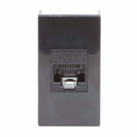 Розетка компьютерная 1-м 1мод. Viva RJ45 кат.6 черн. DKC 45258 ТехноИмпульс
