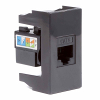 Розетка компьютерная 1-м 1мод. Viva RJ45 кат.6 черн. DKC 45258 ТехноИмпульс