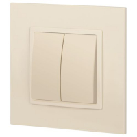 Выключатель 2-кл. СП Elegance 14-1104-02 10А IP20 250В 10AX механизм сл. кость Эра Б0034231 ТехноИмпульс