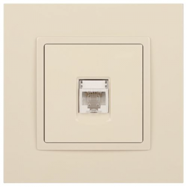 Розетка компьютерная 1-м Elegance 14-3107-02 RJ45 IP20 механизм сл. кость Эра Б0034303 ТехноИмпульс