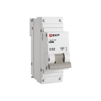 Выключатель автоматический модульный 1п C 32А 10кА ВА 47-100 PROxima EKF mcb47100-1-32C-pro ТехноИмпульс