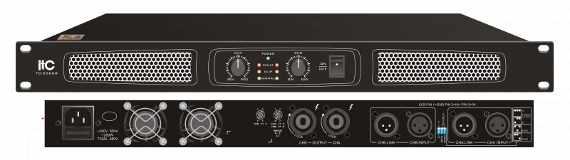 ITC TC-2500B 2-канальный усилитель, 2х500W / 8 Ом ТехноИмпульс