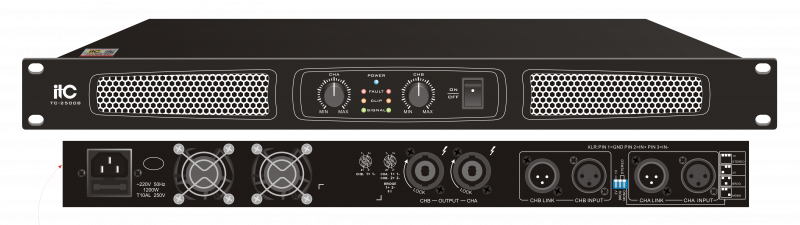 ITC TC-2500B 2-канальный усилитель, 2х500W / 8 Ом ТехноИмпульс