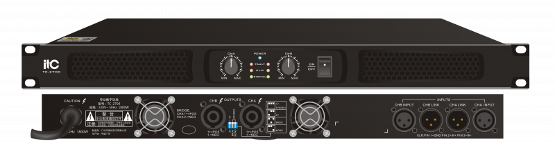 ITC TC-2700 2-канальный усилитель, 2х700W / 8 Ом ТехноИмпульс