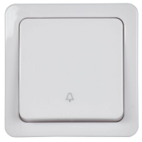 Выключатель кнопочный 1-кл. ОП Гермес Plus 10А IP54 ВСк20-1-0-ГПБ цвет клавиши: бел. бел. IEK EVMP13-K01-10-54-EC ТехноИмпульс