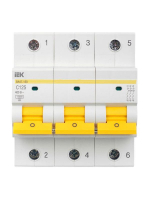 Выключатель автоматический модульный 3п C 125А 15кА ВА47-150 KARAT IEK MVA50-3-125-C ТехноИмпульс