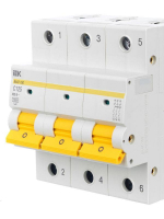 Выключатель автоматический модульный 3п C 125А 15кА ВА47-150 KARAT IEK MVA50-3-125-C ТехноИмпульс