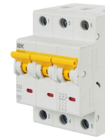 Выключатель автоматический модульный 3п C 32А 6кА ВА47-60M KARAT IEK MVA31-3-032-C ТехноИмпульс